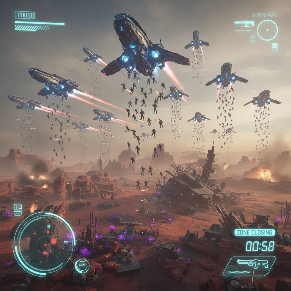 Outlands Drop Zone Challenge Scene