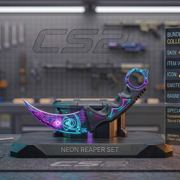 Karambit | Neon Reaper